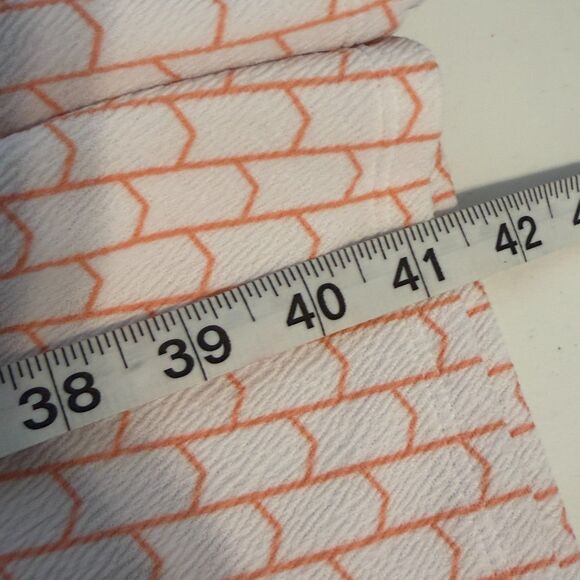 Lularoe Amelia Pleated Dress Orange Coral Arrows Dots Ombré Dip Size XL Flare - Picture 8 of 10